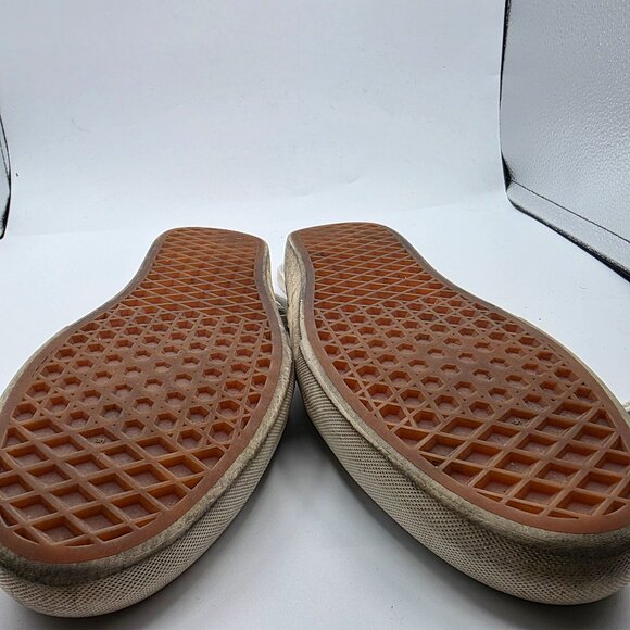 Vans EcoCush Womens Size 9 White Canvas Sneakers Floral Embroidery Casual - Picture 11 of 13